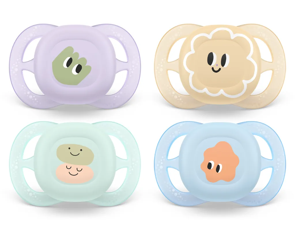 Philips AVENT SCF075/16 chupete de niño Chupete clásico para bebés Ortodóntico Silicona Multicolor
