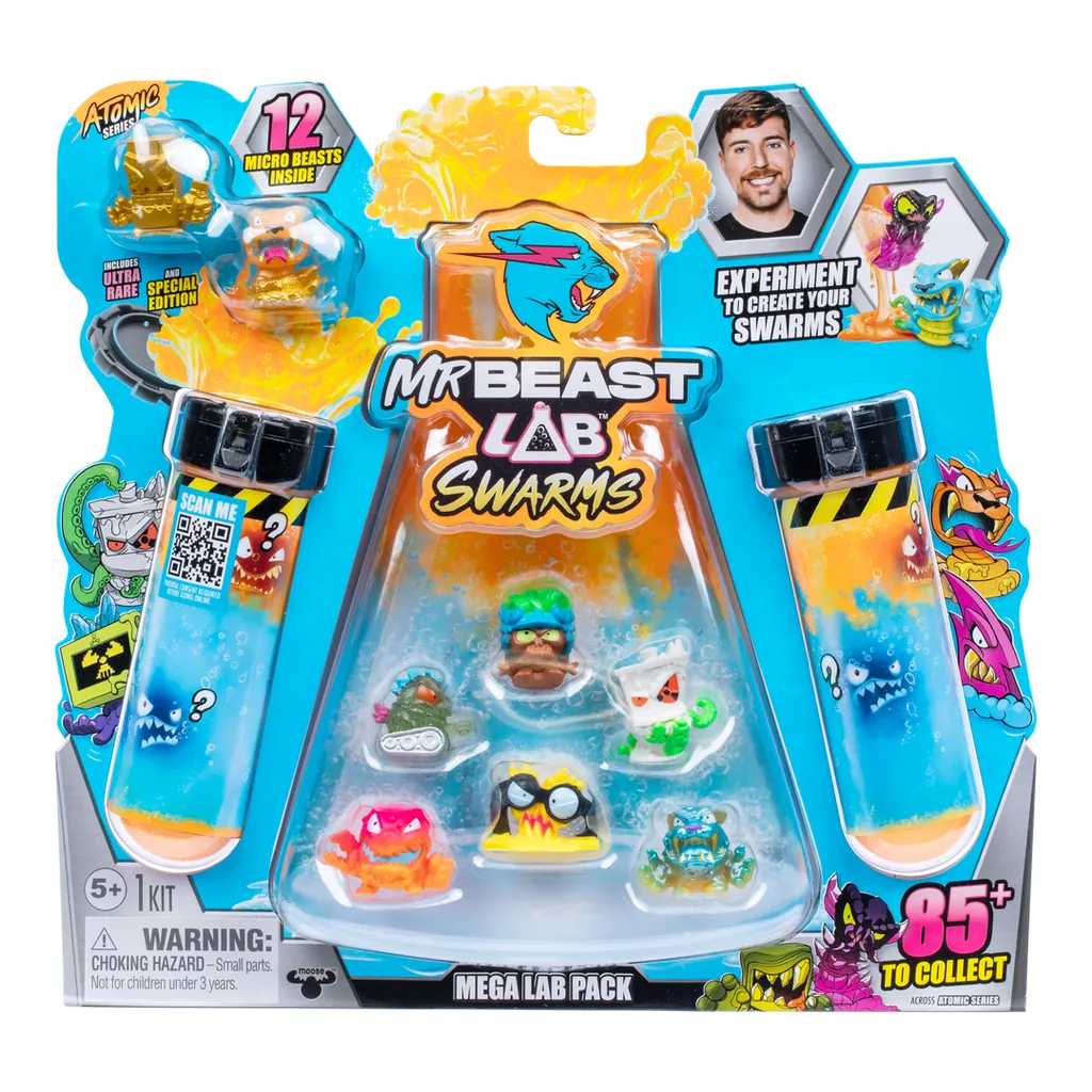 Moose Toys MrBeast Lab Swarms S2 Mega Lab 12 Pack