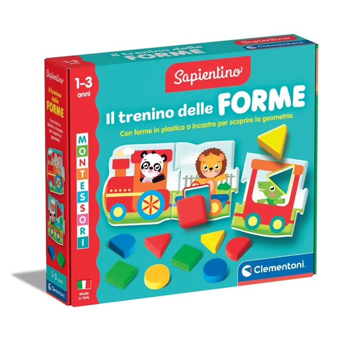 Clementoni Sapientino Montessori - Il Trenino Delle Forme