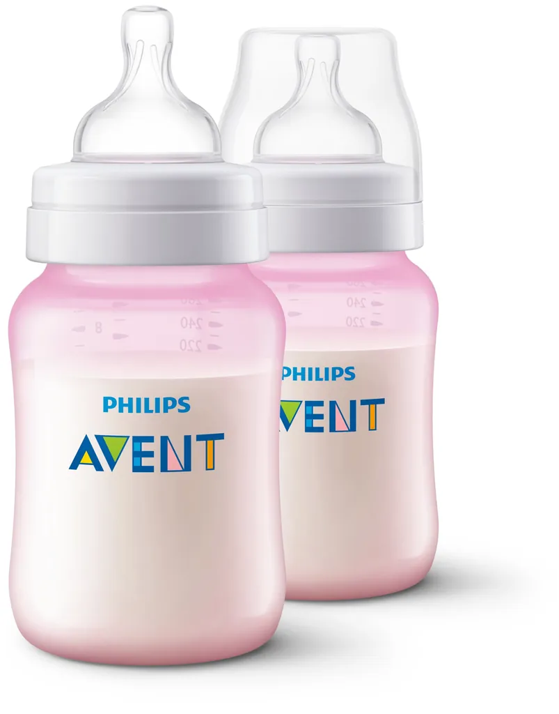 Philips AVENT SCF564/27 biberón 260 ml Rosa, Blanco Polipropileno (PP)