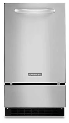 KitchenAid KUIC18PNZS máquina de cubo de hielo Máquina para hacer cubitos de hielo integrada/independiente 22,6 kg/24h Acero inoxidable