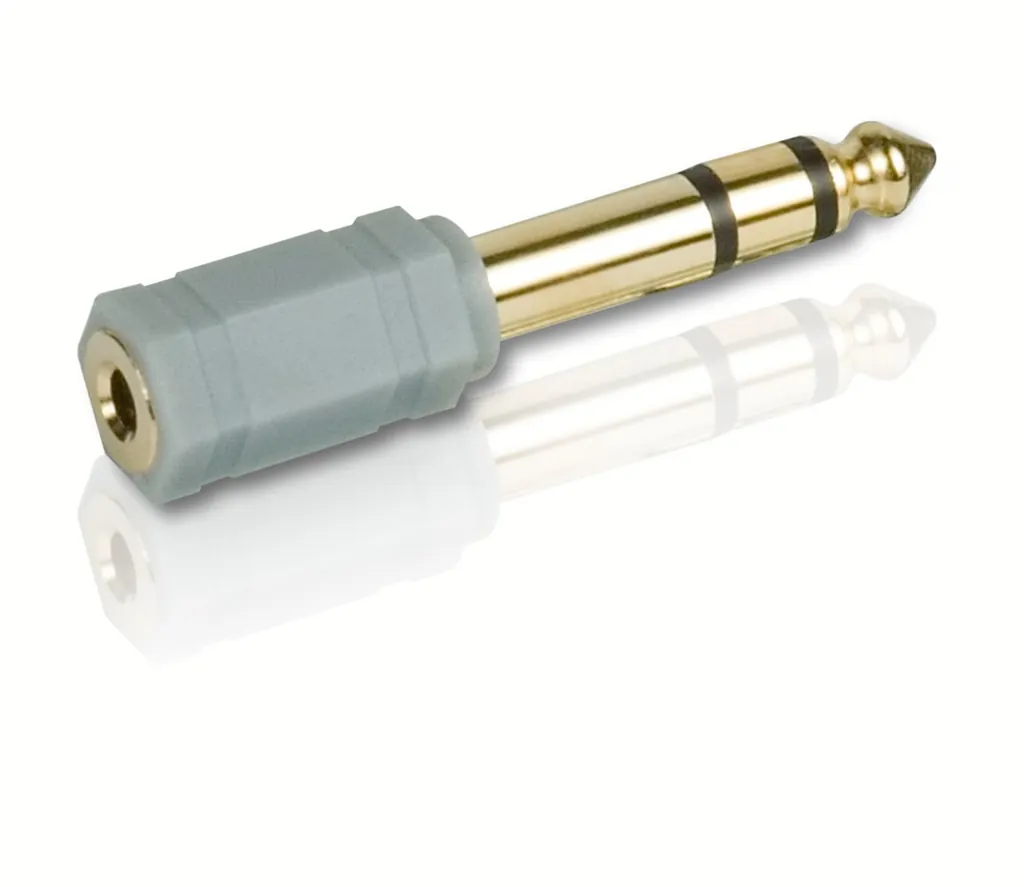 Philips SWA4550W/10 cambiador de género para cable 6.35 mm 3,5 mm Oro, Gris