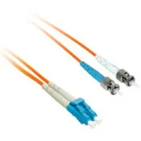 C2G 2m LC/ST Plenum-Rated Duplex 50/125 Multimode Fiber Patch Cable Cable de fibra óptica e InfiniBand Naranja