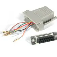 C2G RJ45/DB15F Modular Adapter Gray Gris
