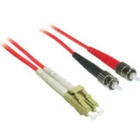 C2G 2m LC/ST Duplex 62.5/125 Multimode Fiber Patch Cable Cable de fibra óptica e InfiniBand Rojo