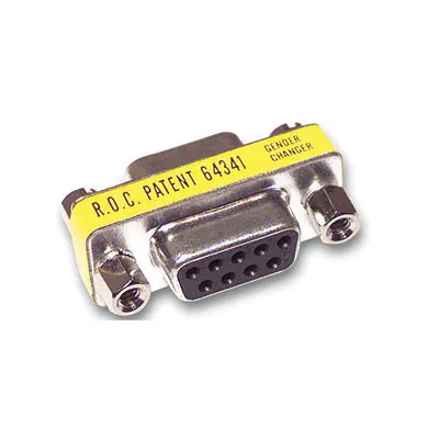 C2G DB9 F/F Mini Gender Changer DB9F Plata