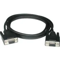 C2G 6ft DB9 F/F Null Modem Cable cable de señal 1,83 m Negro