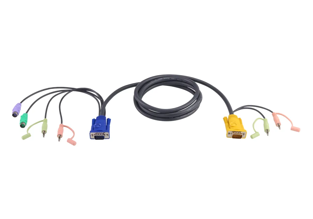ATEN 2L-5305P cable para video, teclado y ratón (kvm) Negro