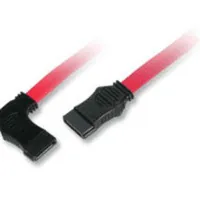 C2G 36in 7-pin 180° to 90°-side Serial ATA Device Cable cable de SATA 0,91 m Rojo