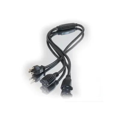 C2G 6ft 1-to-2 18 AWG Power Cord Splitter Negro 1,82 m