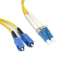 C2G 8m USA LC/SC Duplex 9/125 Single-Mode Cable de fibra óptica e InfiniBand Amarillo