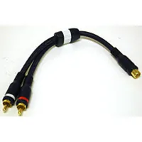 C2G Velocity RCA Jack/RCA Plug X2 Adapter Y-Cable cable de audio 0,15 m 2xRCA