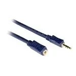 C2G 1m Velocity 3.5mm Stereo Audio Extension Cable M/F cable de audio 3,5mm Negro