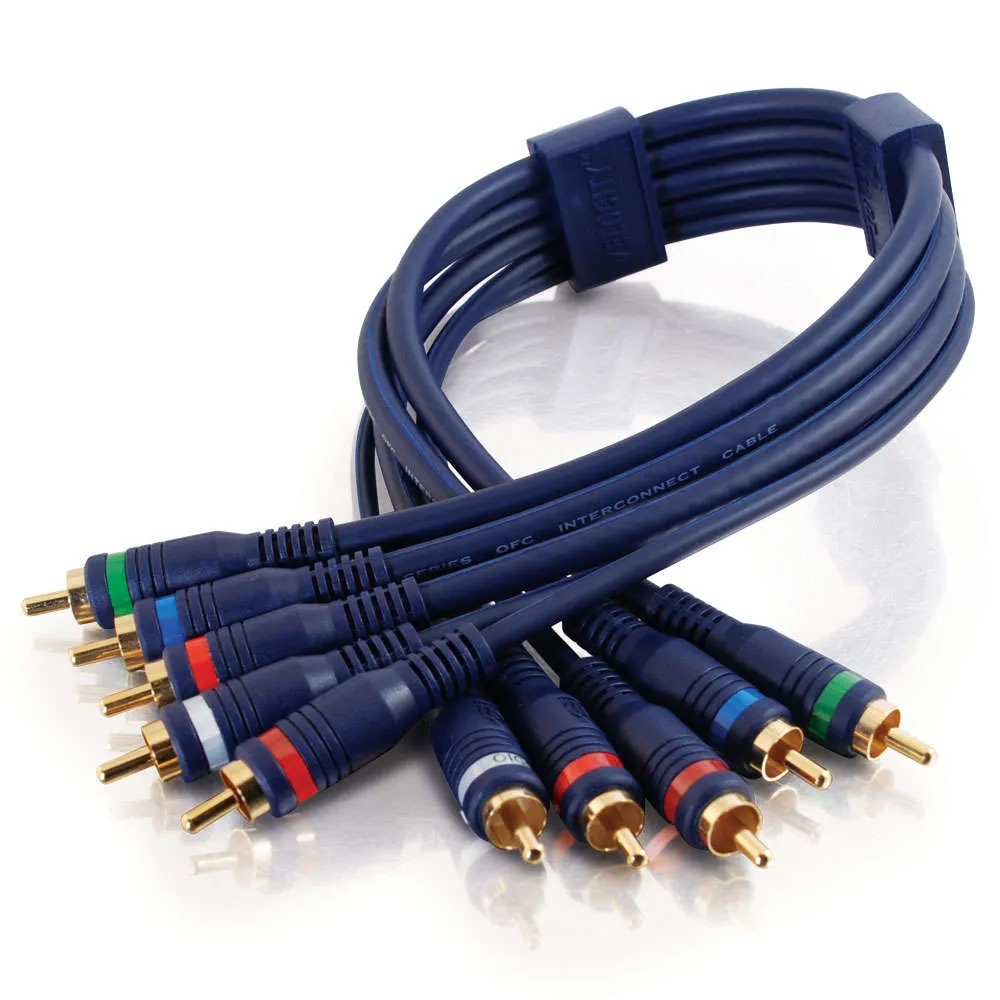 C2G 2m Velocity Component Video/RCA-Type Audio Combination Cable cable de vídeo compuesto 5 x RCA Negro