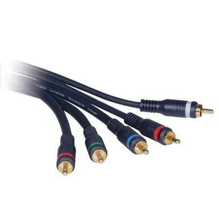 C2G 3m Velocity Component Video/RCA-Type Audio Combination Cable componente ( YPbPr) cable de vídeo 5 x RCA Negro