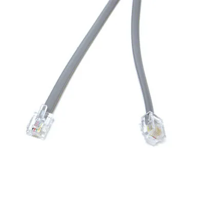 C2G 50ft RJ11 6p4c Modular Cable Straight cable de red Gris 15,24 m