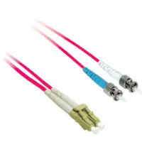 C2G 2m LC/ST Duplex 9/125 Single-Mode Fiber Patch Cable Cable de fibra óptica e InfiniBand Rojo