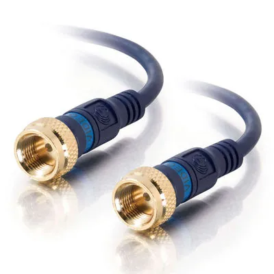 C2G Velocity Mini-Coax cable coaxial 0,914 m Tipo F Azul