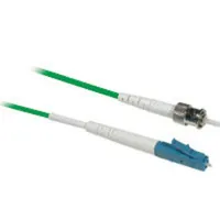 C2G 1m LC/ST Plenum-Rated 9/125 Simplex Single-Mode Fiber Patch Cable Cable de fibra óptica e InfiniBand Verde