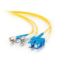 C2G 20m USA SC/ST Duplex 9/125 Single-Mode Cable de fibra óptica e InfiniBand Amarillo