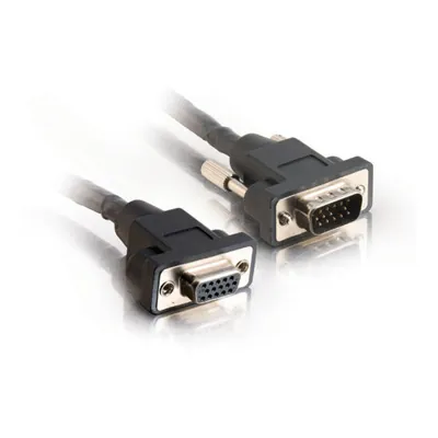 C2G 1ft Panel Mount HD15 M/F SXGA Monitor Extension Cable cable VGA 0,3 m VGA (D-Sub) Negro