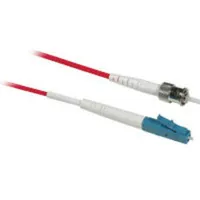 C2G 3m LC/ST Plenum-Rated 9/125 Simplex Single-Mode Fiber Patch Cable Cable de fibra óptica e InfiniBand Rojo