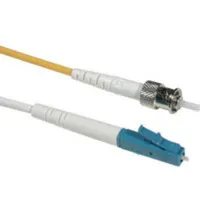 C2G 6m LC/ST Plenum-Rated Simplex 9/125 Single-Mode Fiber Patch Cable Cable de fibra óptica e InfiniBand Amarillo