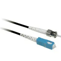 C2G 1m ST/SC Simplex 9/125 Single-Mode Fiber Patch Cable de fibra óptica e InfiniBand Negro