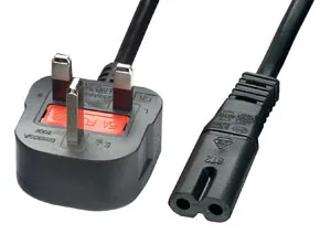 Lindy Power Cable, 2m Negro Enchufe tipo G