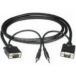 C2G 2m Monitor Cable + 3.5mm Audio VGA (D-Sub) + 3,5mm Negro