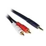 C2G 7m Velocity 3.5mm Stereo Male to Dual RCA Male Y-Cable cable de audio 3,5mm 2 x RCA Negro