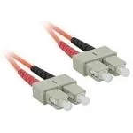 C2G 1m SC/SC LSZH Duplex 62.5/125 Multimode Fibre Patch Cable Cable de fibra óptica e InfiniBand Naranja