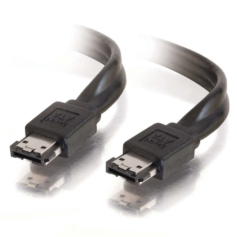 C2G 2m External Serial ATA Cable cable de SATA eSATA Negro