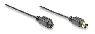 Manhattan Keyboard / Mouse Cable cable ps/2 3 m Negro