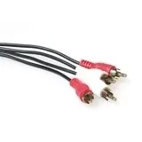 ACT 2 x RCA M / 2 x RCA M 5.0m cable de audio 5 m Negro
