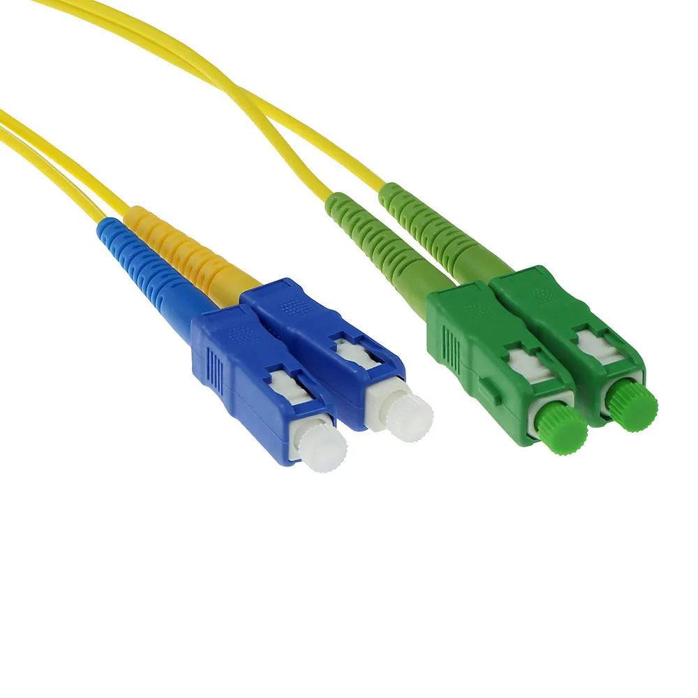 ACT SC/APC8 - SC/PC 9/125um OS1 DUPLEX (FOSCCD-*M-A-5M) 5m Cable de fibra óptica e InfiniBand Amarillo