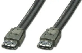Lindy Externes eSATA-II Cable, 1m cable de SATA Negro