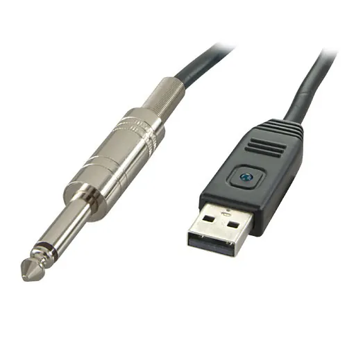 Lindy USB/6.3mm cable de audio 5 m 6,35mm USB tipo A Negro