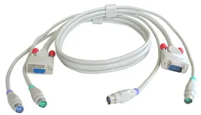 Lindy KVM Cable for KVM Switches, 2m cable para video, teclado y ratón (kvm)