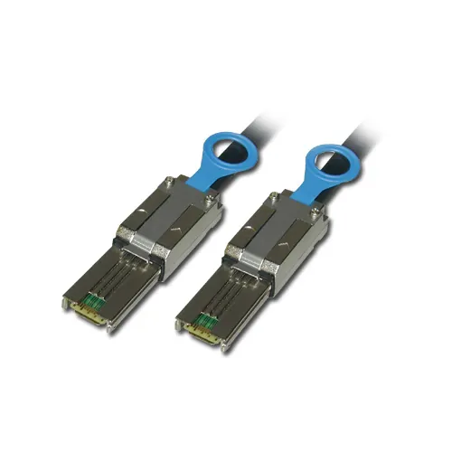 Lindy SAS/SATA II Multilane Infiniband Cable, 5m cable de SATA Negro