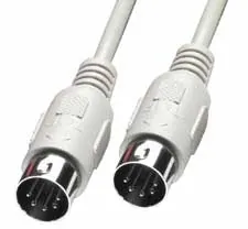 Lindy MIDI Connection Cable, 5m cable ps/2 Blanco