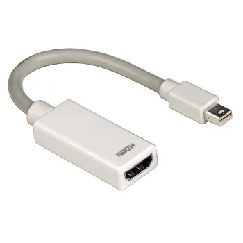 Hama MiniDP/HDMI Adapter Mini DisplayPort HDMI tipo A (Estándar) Blanco