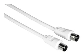 Hama 00011900 cable coaxial 1,5 m Blanco