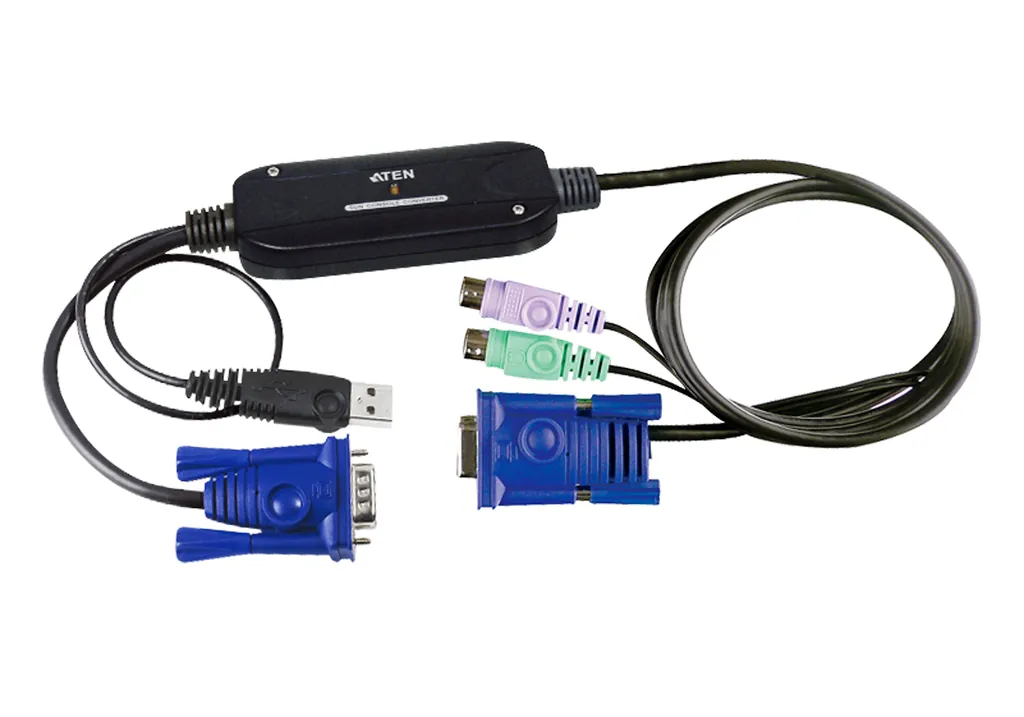 ATEN CV131B cable para video, teclado y ratón (kvm) Negro