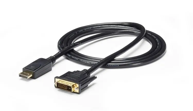 StarTech.com DP2DVI2MM6 adaptador de cable de vídeo DVI-D Negro