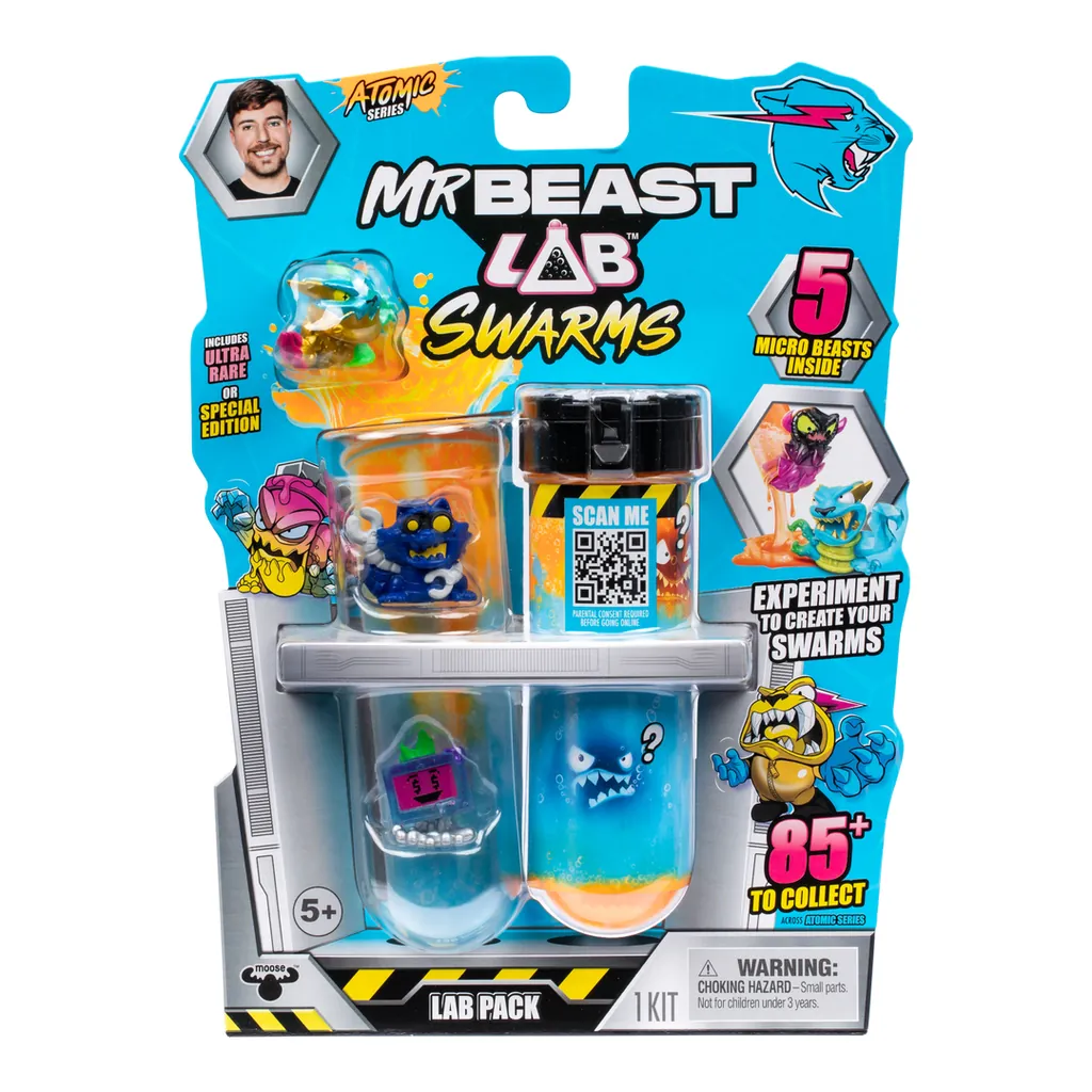 [24746] Moose Toys MrBeast Lab Swarms S2 Lab 5 Pack