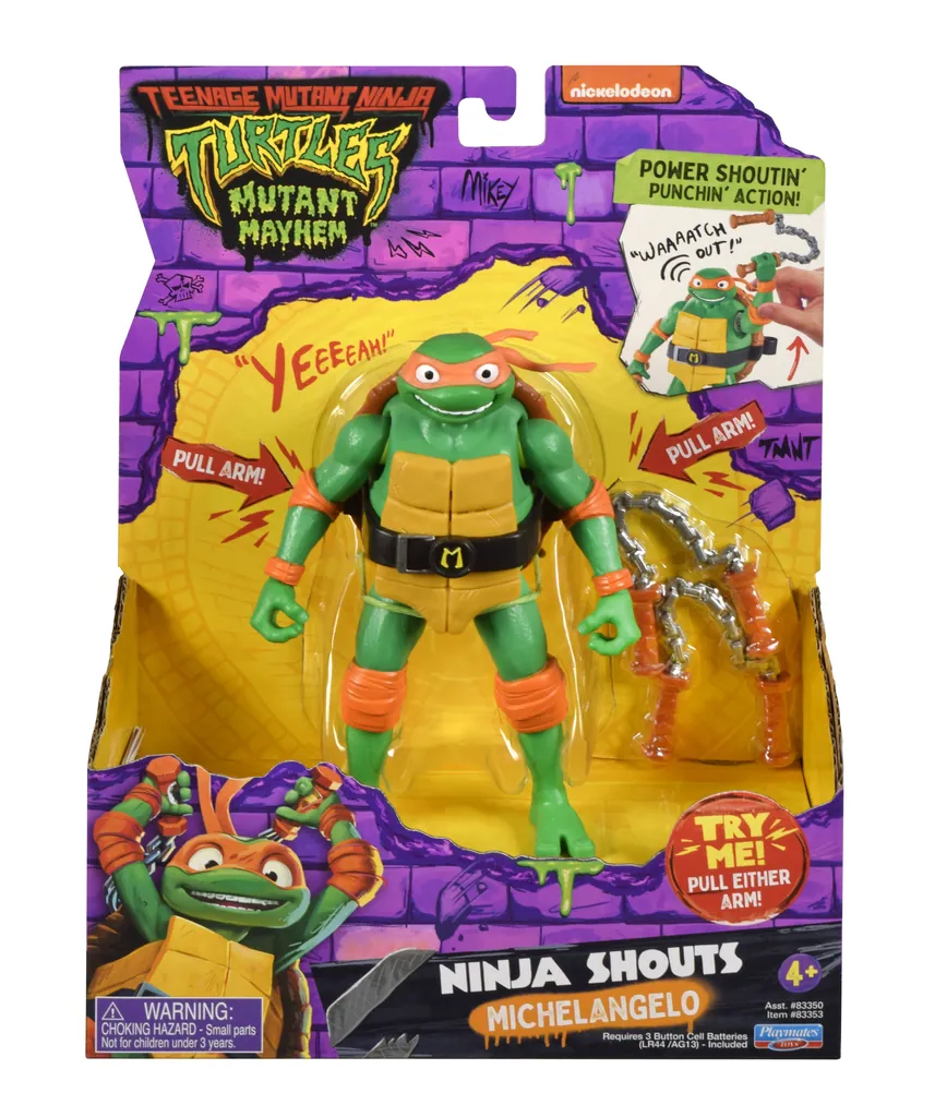 [38749] Teenage Mutant Ninja Turtles Ninja Shouts Michelangelo