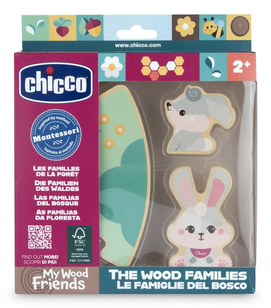 [00012208200000] Chicco My Wood Friends Mama Hase