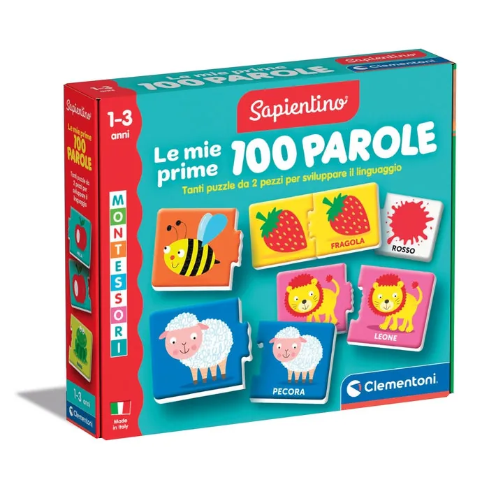 [16851] Clementoni Sapientino Montessori - Le Mie Prime 100 Parole
