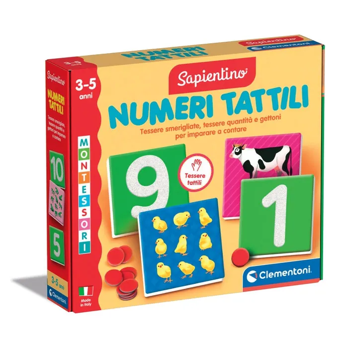[16854] Clementoni Sapientino Montessori - Numeri Tattili
